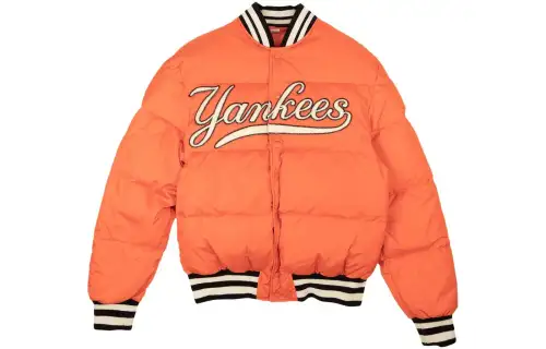 GUCCI Down Jackets Men's Orange Red Stand Collar Moderate Other