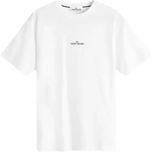 STONE ISLAND Logo Printed Crewneck T Shirt