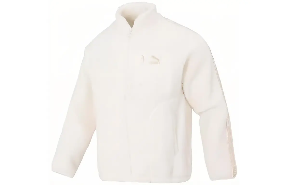 PUMA Jackets Unisex White Stand Collar Thickened Other