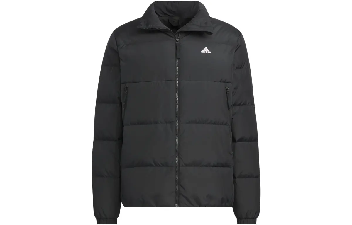 Adidas Down Jackets Men's Black Stand Collar Moderate