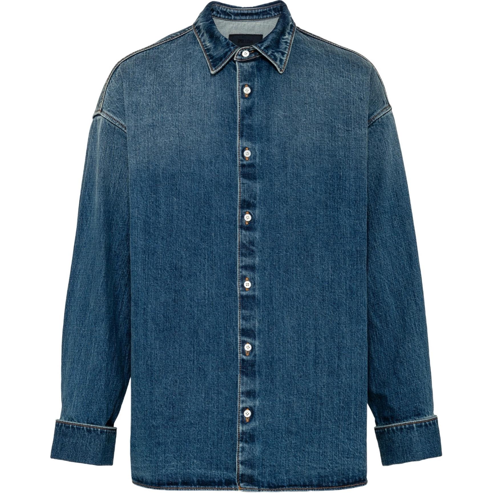 Мужская куртка Prada Denim SS24 (голубая)