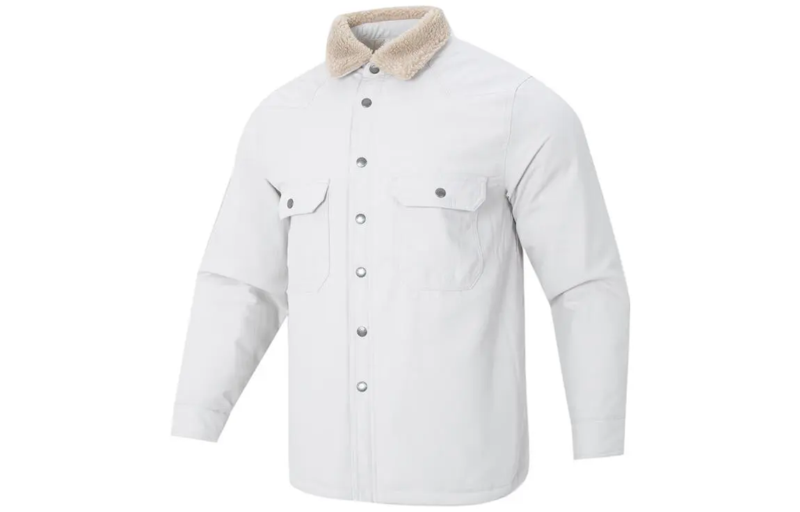 Nike Puffer Jackets Men's White Lapel Moderate Puffer Jacket