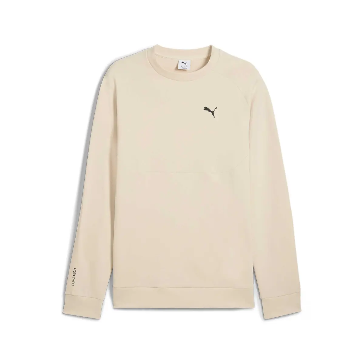 PUMA Sweatshirts Men's Beige Crew Neck Moderate Regular