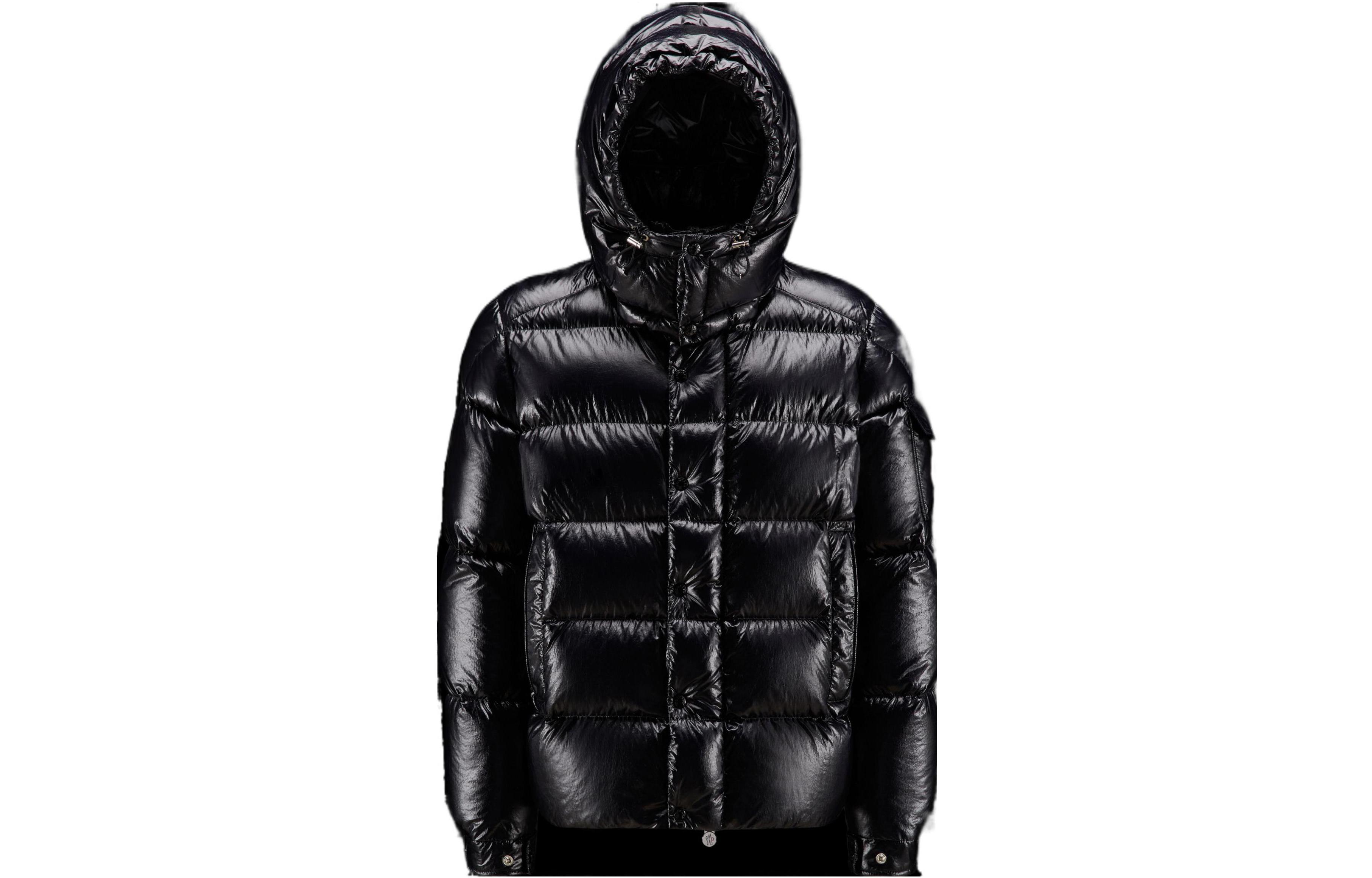 Moncler Moncler Maya Series FW22 Maya Ski Season Goose Down 70th Anniversary Solid Color Embroidered Badge Hooded Warm Short Snow Mountain Down Jacket Same Style for Men and Women
