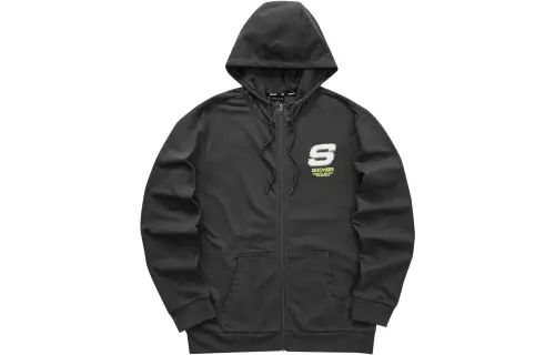Skechers Colorful Jackets Unisex Carbon Black/0018 Hooded Moderate Other