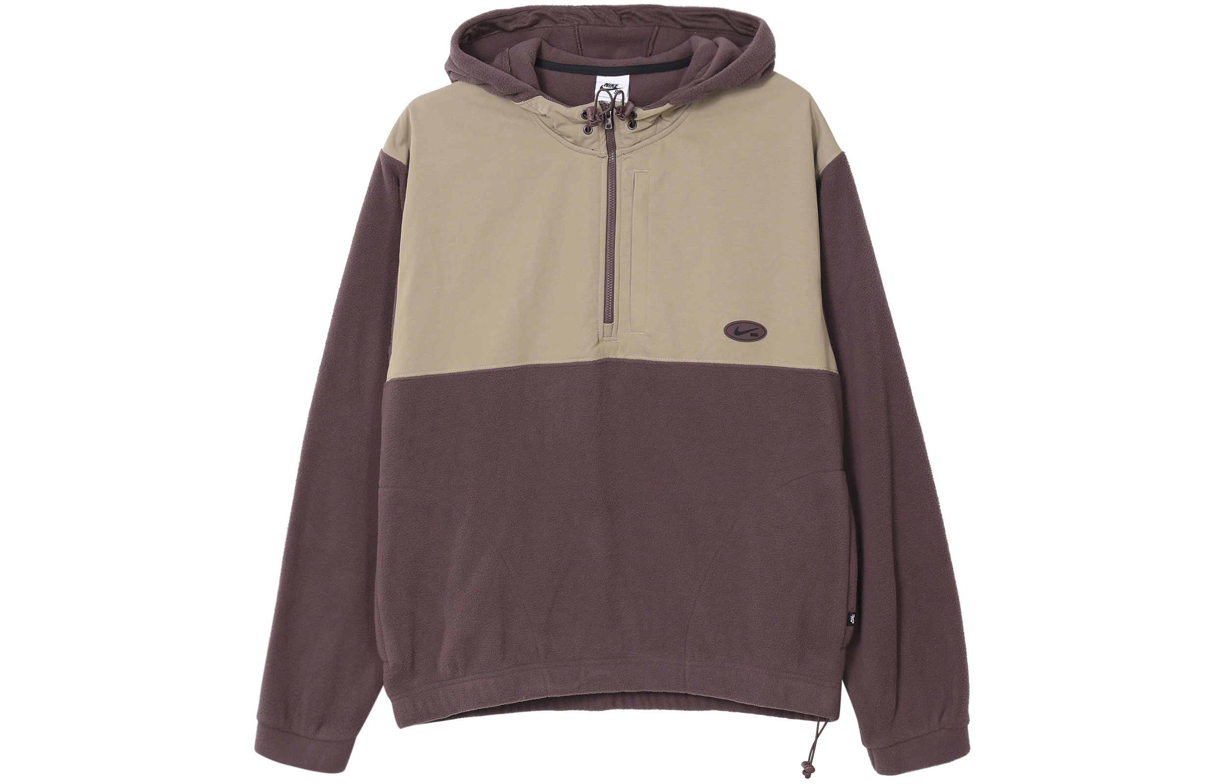 Nike Fleece Paneled Skateboarding Hoodie With Fleece Lining Fleece Clothing Men’s Dark Burgundy