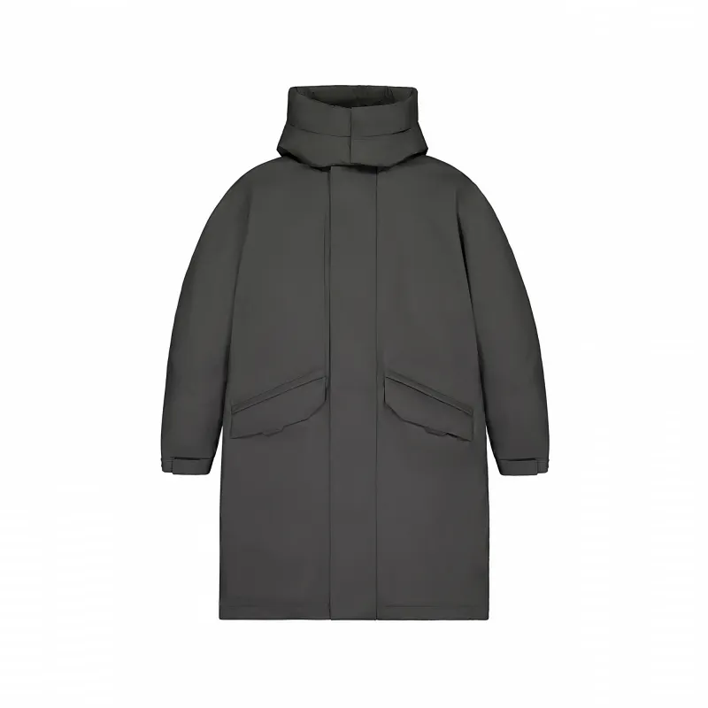 New Balance NB Grey Down Jacket Unisex Dark Gray