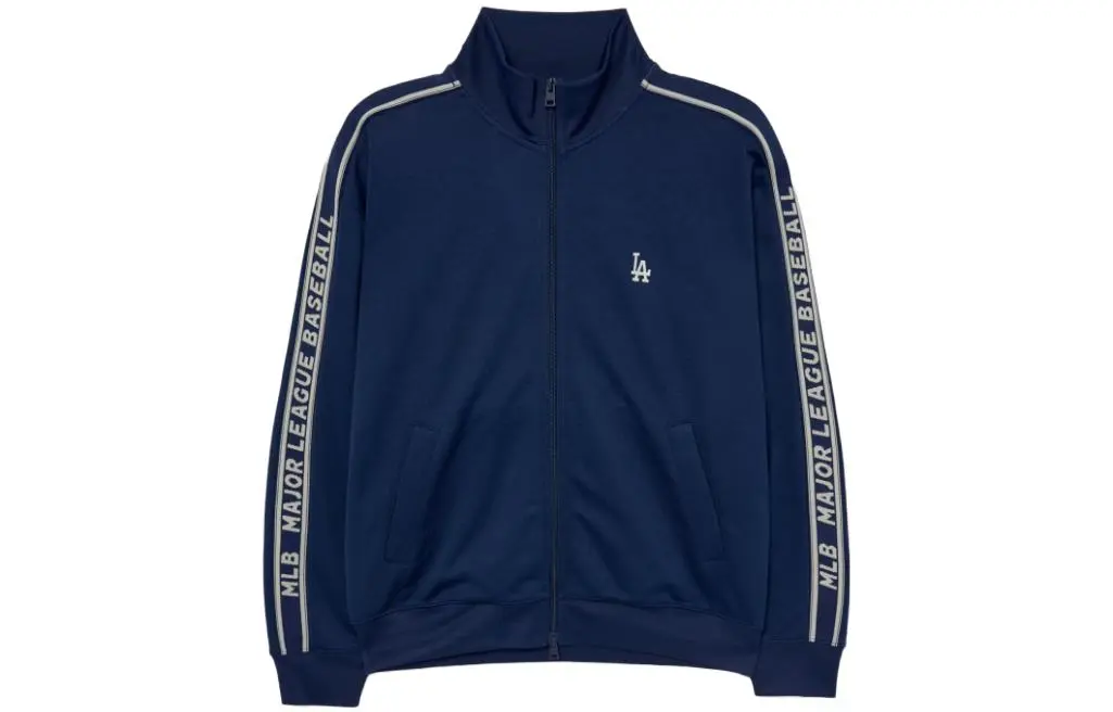 MLB Jackets Unisex Blue Stand Collar Moderate
