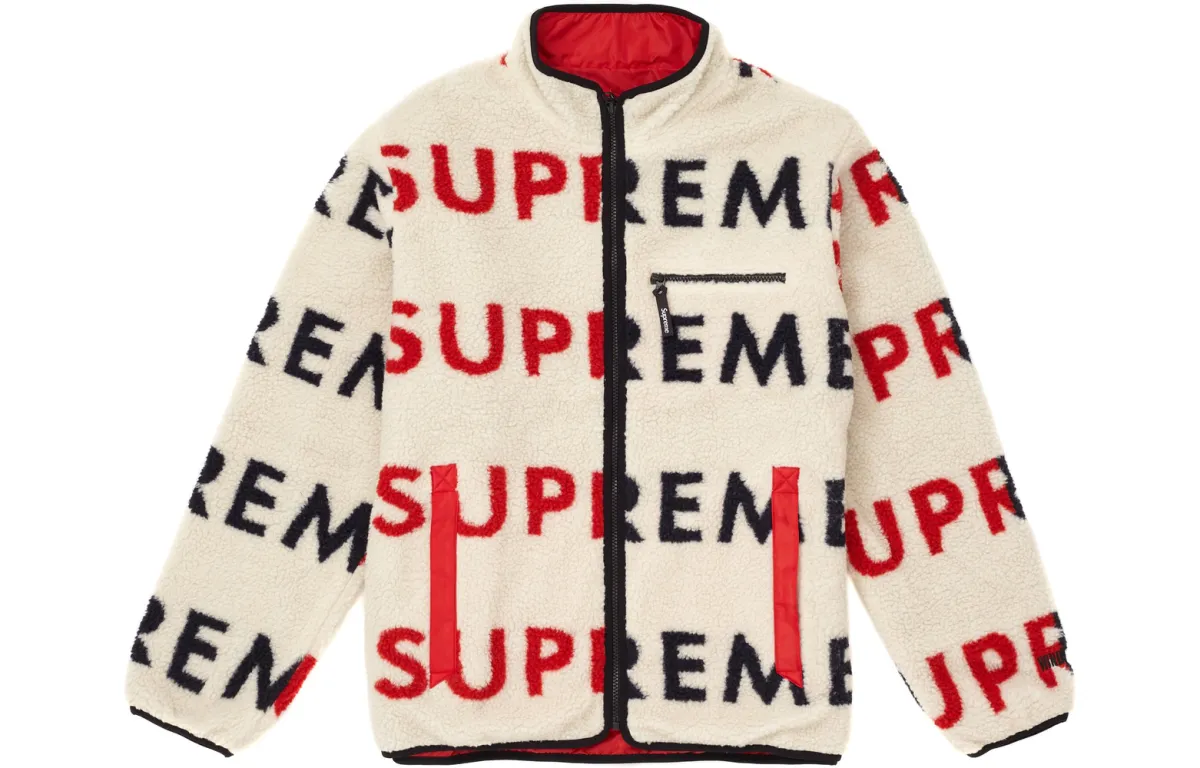 Supreme Reversible Logo Fleece Jacket