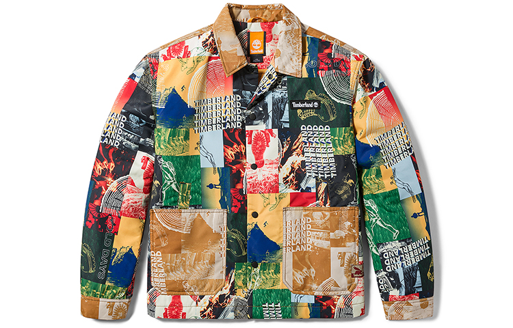 Timberland Puffer Jackets Unisex Multicolor Lapel Moderate Other