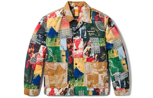 Timberland Puffer Jackets Unisex Multicolor Lapel Moderate Other