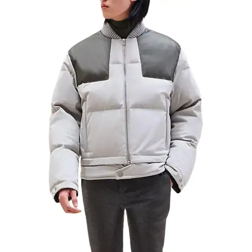 HERMES Jackets & Coats Men's Flint Stone Color