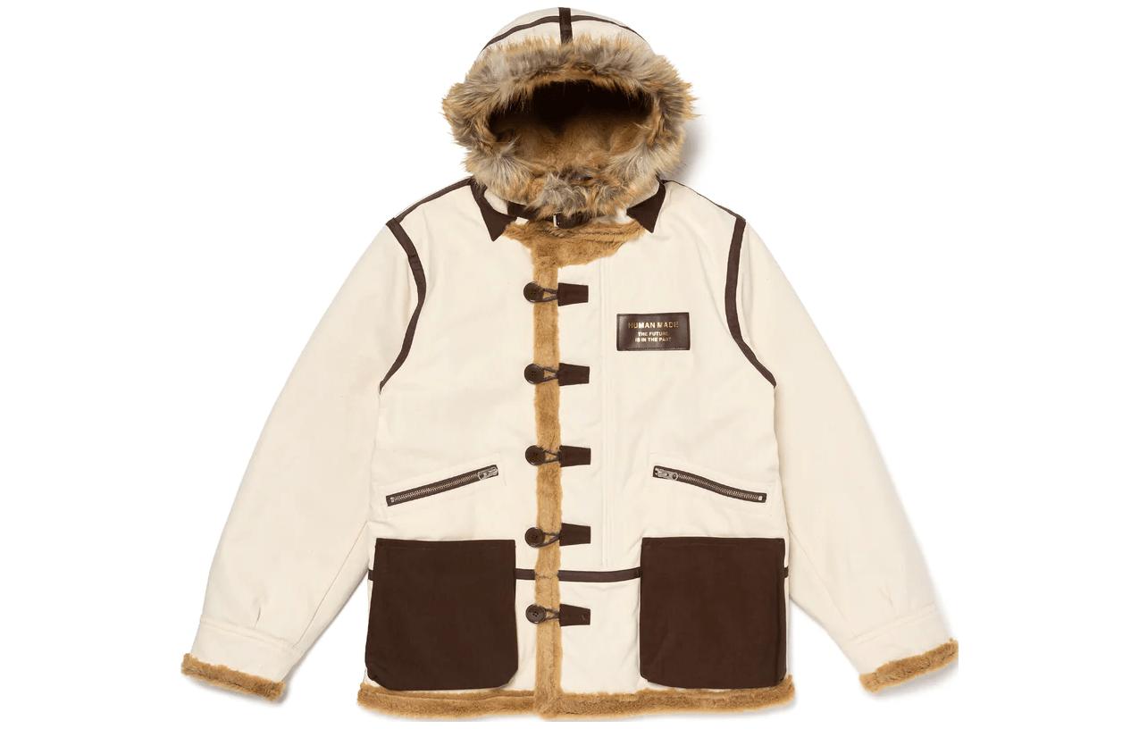 Унисекс пальто HUMAN MADE FW23 Logo (светло-коричневый)