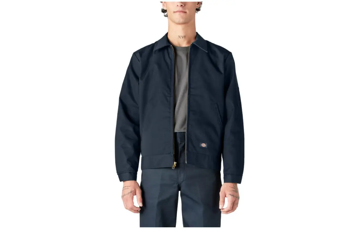 Dickies Jackets Men's Dark Marine Blue Lapel Moderate Other