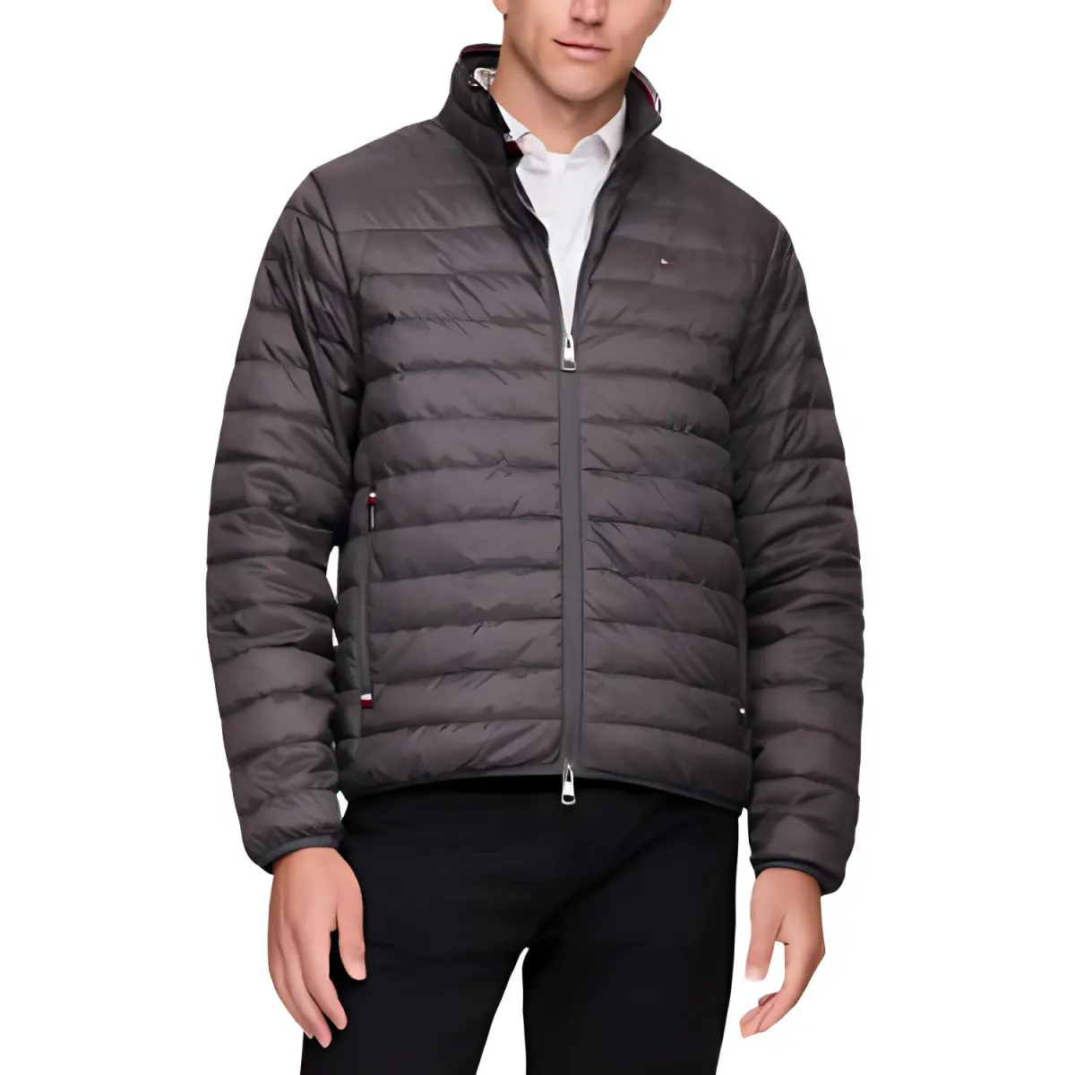 Tommy Hilfiger Puffer Jacket Men's Dark Gray