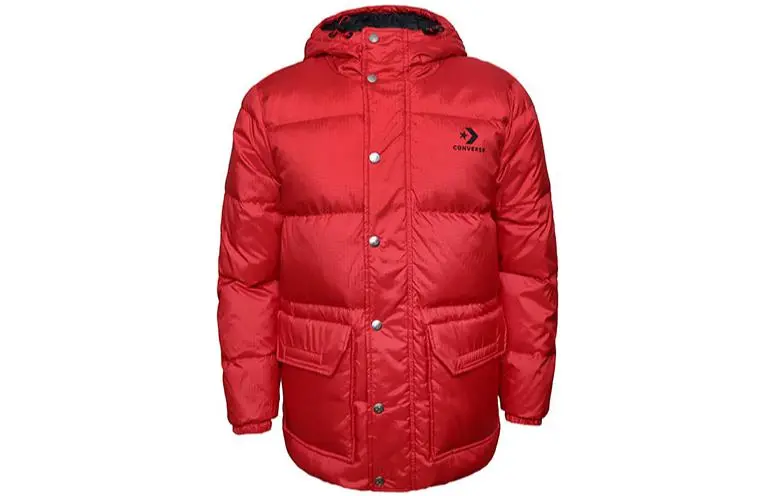 Converse Down Jackets Men's Red Hooded Moderate Other