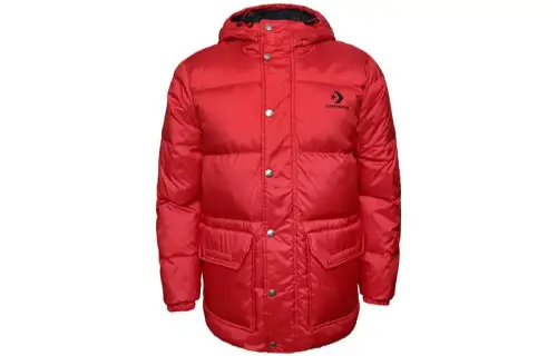 Converse Down Jackets Men's Red Hooded Moderate Other
