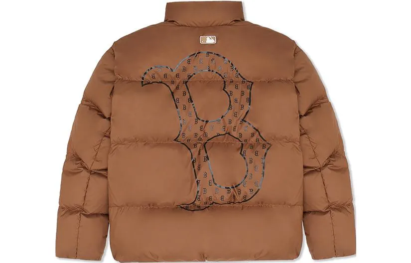 MLB Boston Red Sox Down Jackets Unisex Brown Stand Collar Moderate Other