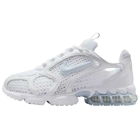 Nike Air Zoom Spiridon Cage 2 Anti Slip Wear Resistant Low Top Casual Shoes Women's White Blue