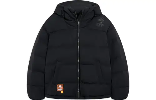 Li Ning Down Jackets Men's Black Hooded Moderate Down Jacket