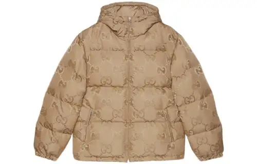 GUCCI Jumbo Gg Jacquard Canvas Down Hooded Jacket