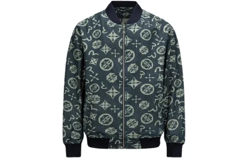 EVISU Jackets Men's Denim Blue Baseball Collar Moderate Other