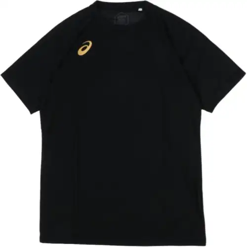ASICS T Shirts Unisex Black Crew Neck