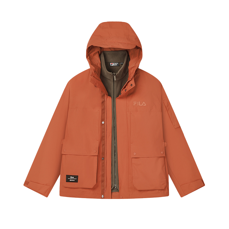 Мужская куртка Fila HERITAGE Woven Set 2 (рыжая)