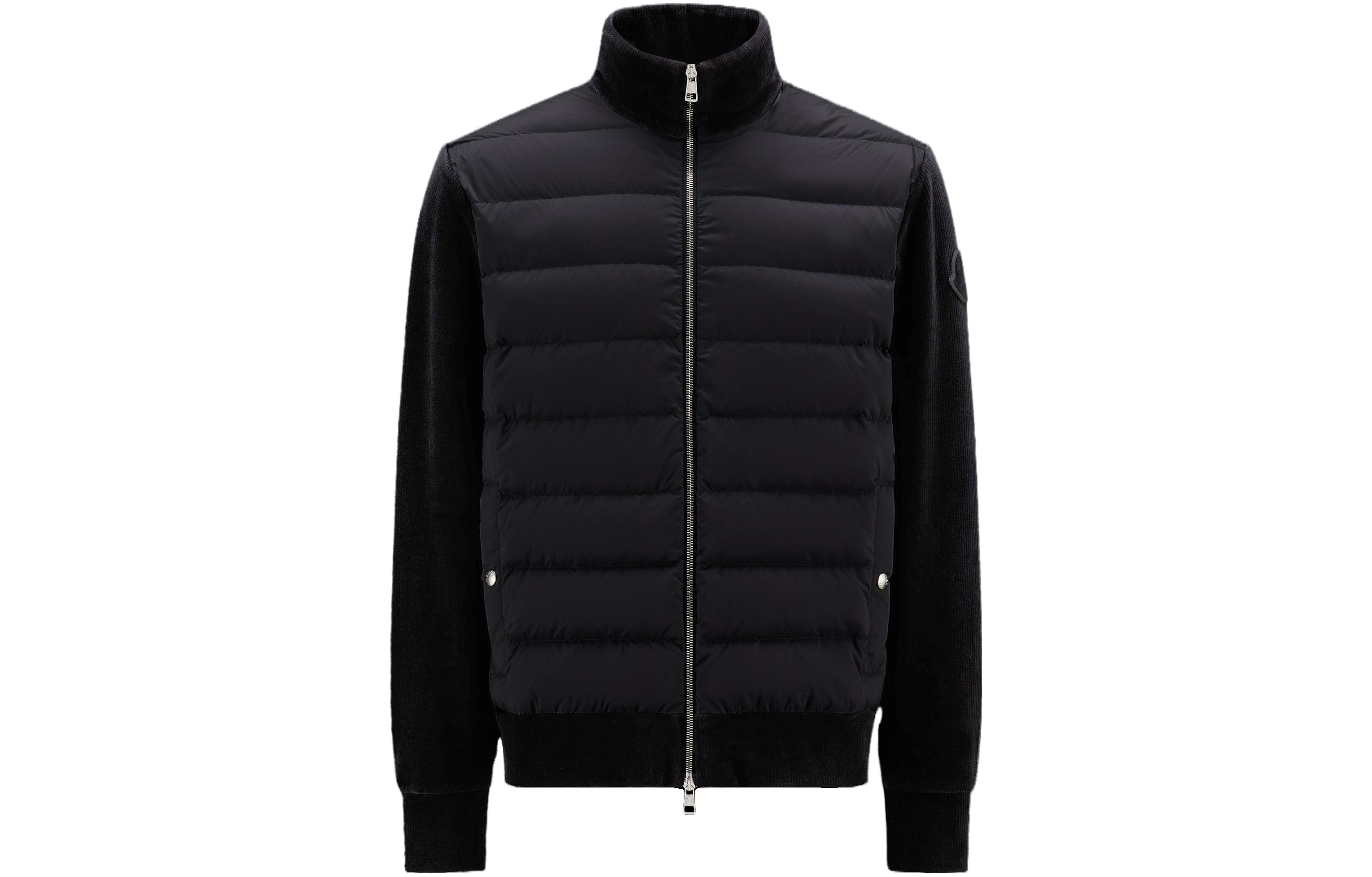 Мужская куртка Moncler Padded Corduroy (черная)