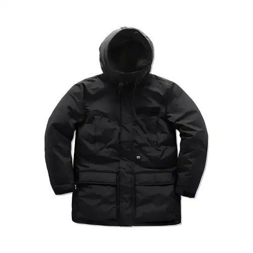 Vans Down Jackets Men's Black Hooded Moderate Down Jacket