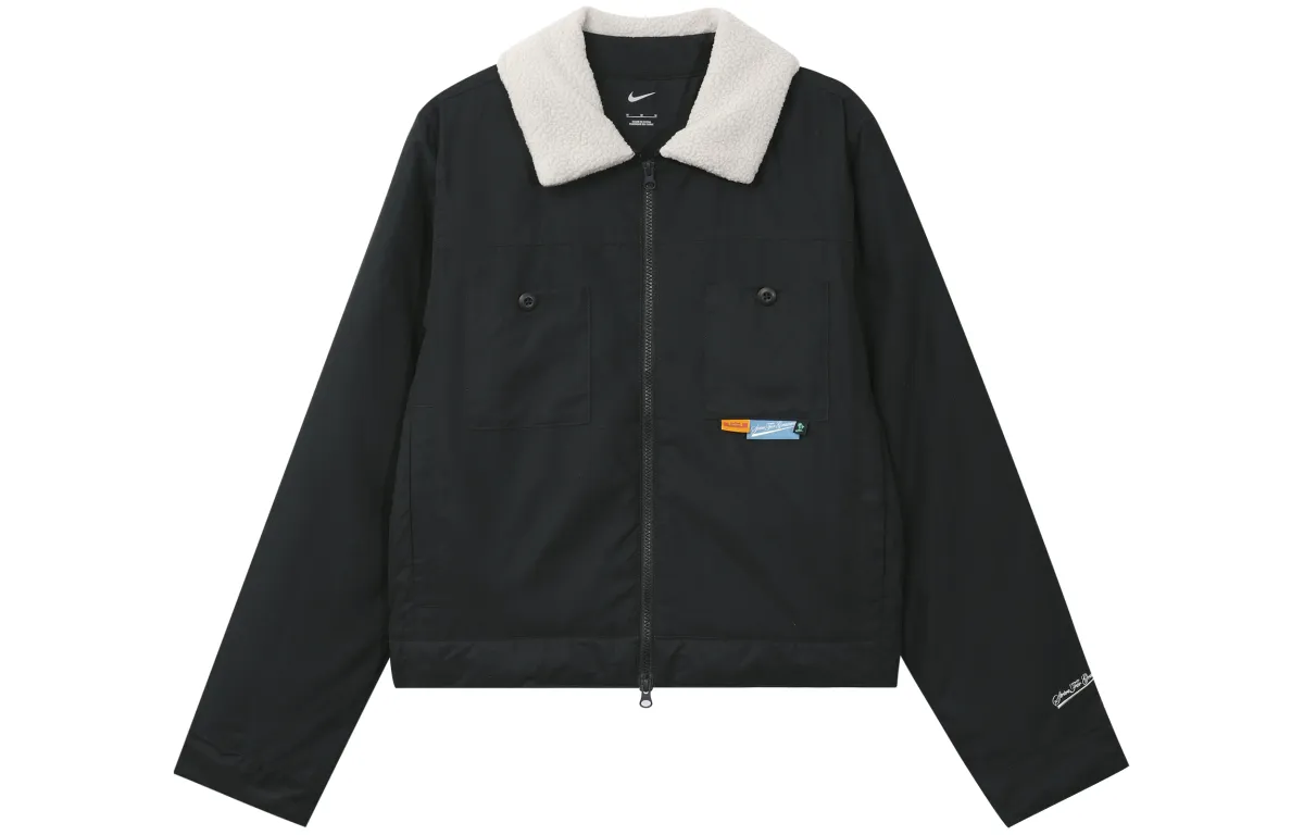 Nike Puffer Jackets Men's Black Lapel Moderate