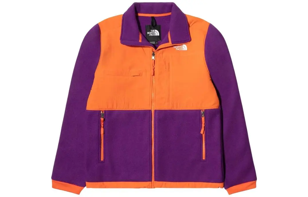 THE NORTH FACE Velvet Jackets Men's Orange Red Stand Collar Moderate