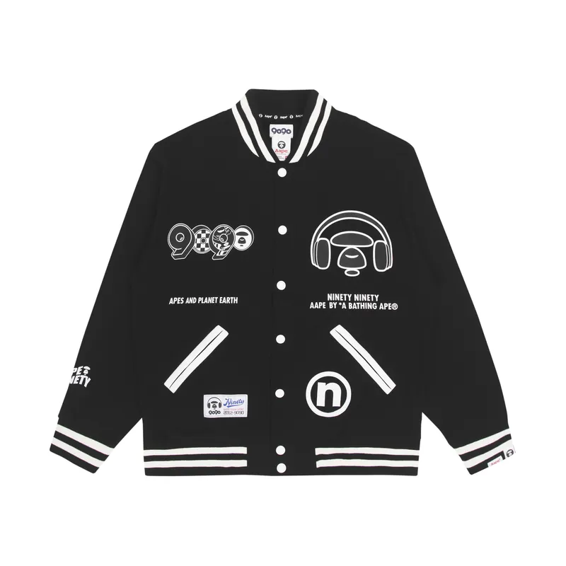 Bape X 9090 Graphic Varsity Jacket