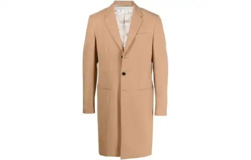 OFF-WHITE Ponte single-breasted slim-fit coat