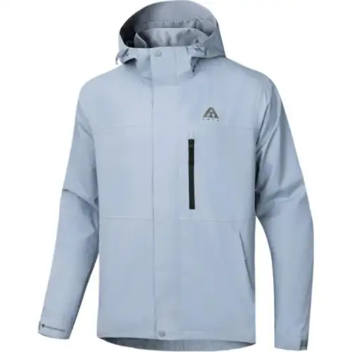 Anta Outdoor Hiking Waterproof, Windproof, Breathable, And Abrasion Resistant Windbreaker Jacket Unisex Mist Gray