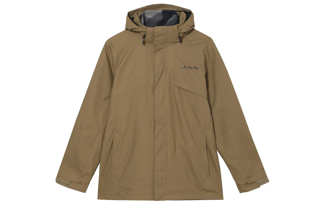 Columbia Bugaboo 3 Waterproof, Windproof, Breathable, And Thermal Windbreaker Jacket Men's Khaki