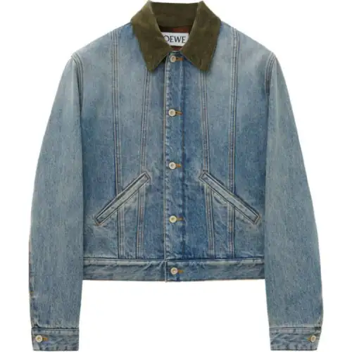 LOEWE SS24 Denim Jacket Men's Blue