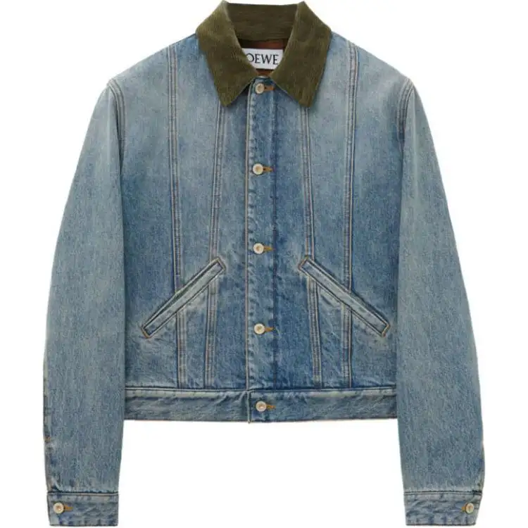 LOEWE SS24 Denim Jacket Men's Blue