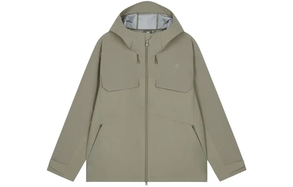 New Balance Jackets Men's Green Hooded Moderate Other