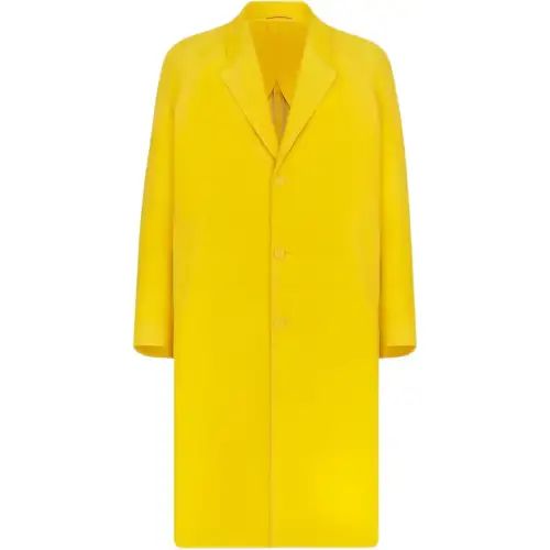DIOR Coats Men's Yellow Lapel Moderate