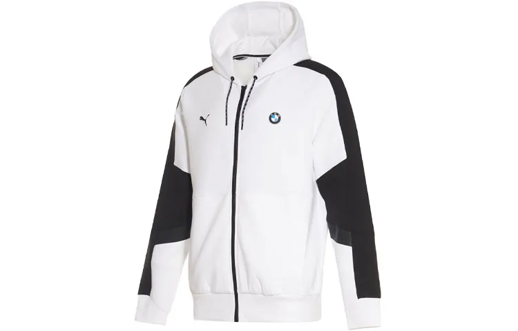 PUMA Jackets Men's Black White Hooded Moderate Other