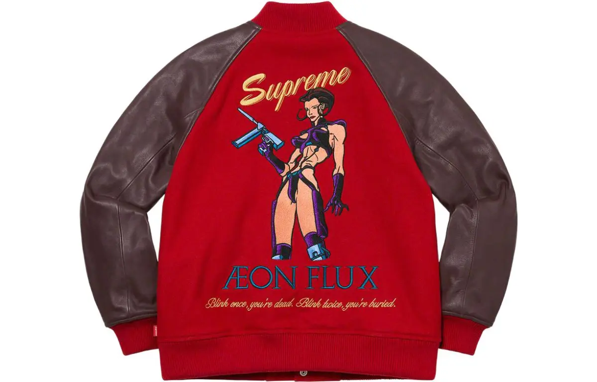 Supreme Aeon Flux Varsity Jacket