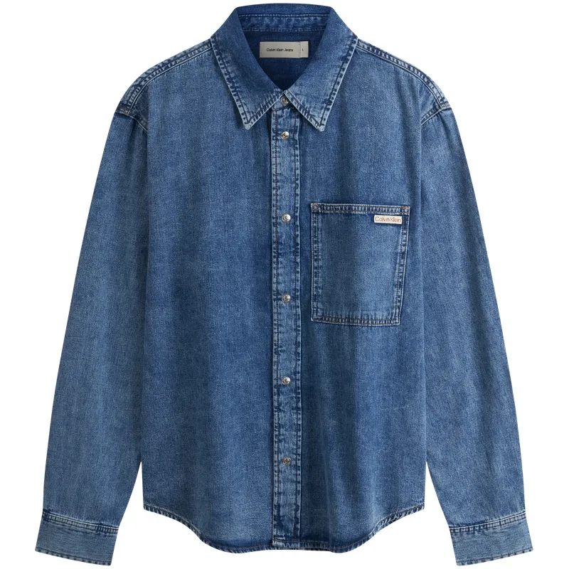 CALVIN KLEIN SS25 Denim Jacket Men's Denim Light Blue