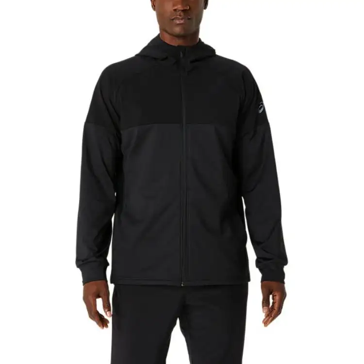 Asics KNIT JERSEY FULL ZIP HOODIE Jackets & Coats Men's Black