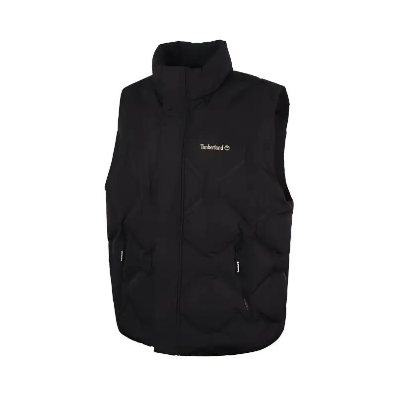 Timberland Vests Men's Black 001 Stand Collar Moderate Other