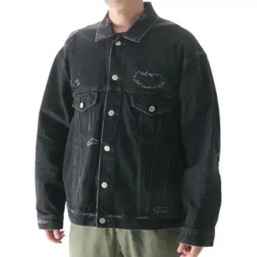 Balenciaga Denim Jacket Men's Black