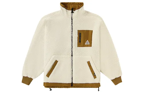 Vans Velvet Jackets Unisex Brown Stand Collar Thickened