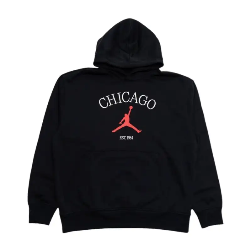 Jordan Apparel Sweatshirts Men's Black Hooded Moderate