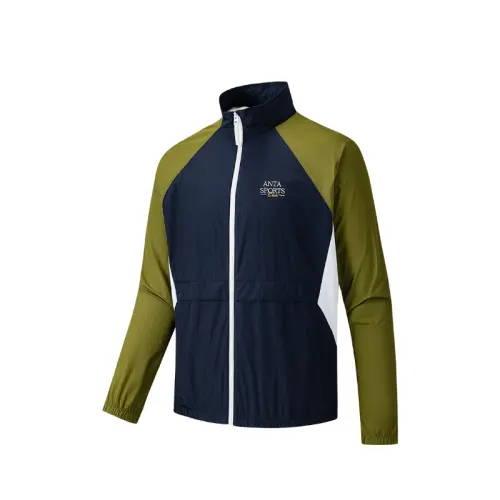 Anta Jackets & Coats Unisex Midnight Blue/Cycle Green