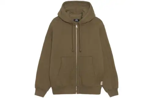 Stussy Vertical Quilted Zip Hoodie